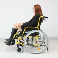 K-170 Alüminyum Tekerlekli Sandalye (16”, Bas-Çıkart Teker)